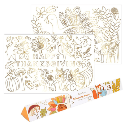 Meri Meri Thanksgiving Coloring Posters – Shop Sweet Lulu