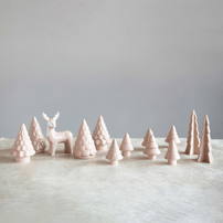 Thin Pink Stoneware Tree - 4", Shop Sweet Lulu