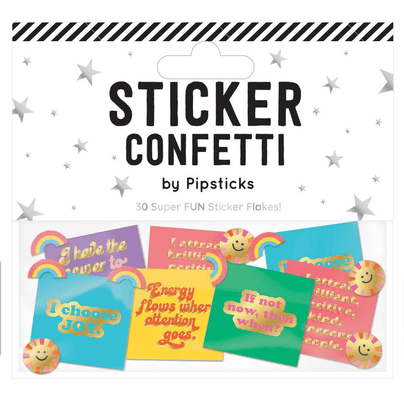Think Positive Sticker Confetti, Shop Sweet Lulu