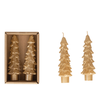 Tree Shaped Taper Candles - Gold, Shop Sweet Lulu