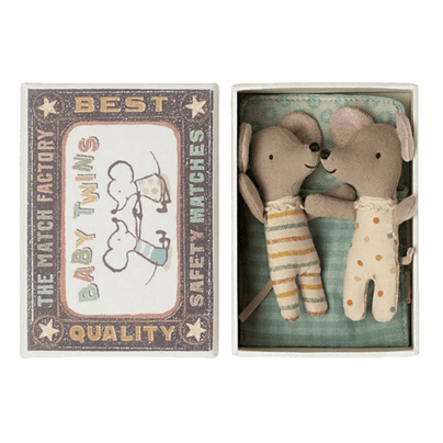 Twin Baby Mice in Matchbox, Shop Sweet Lulu