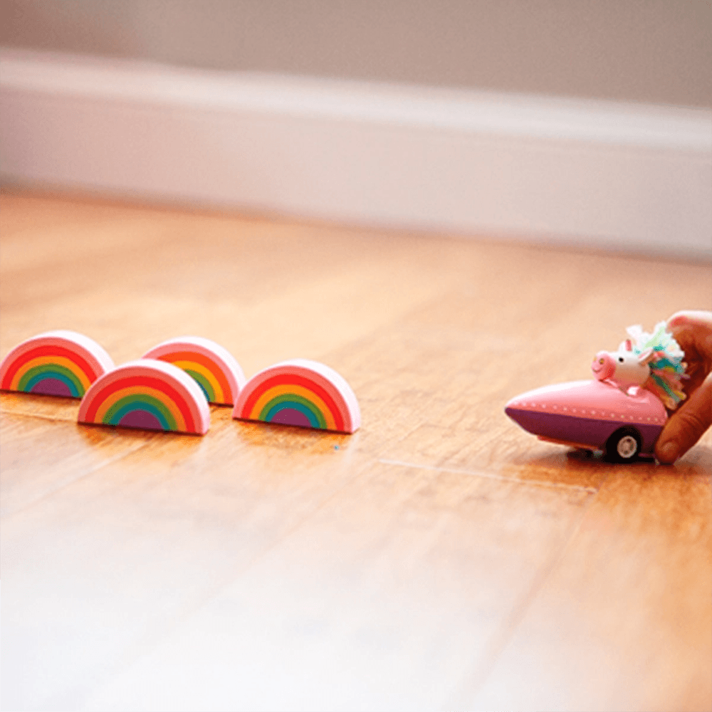 Unicorn and Rainbow Bowling Set
