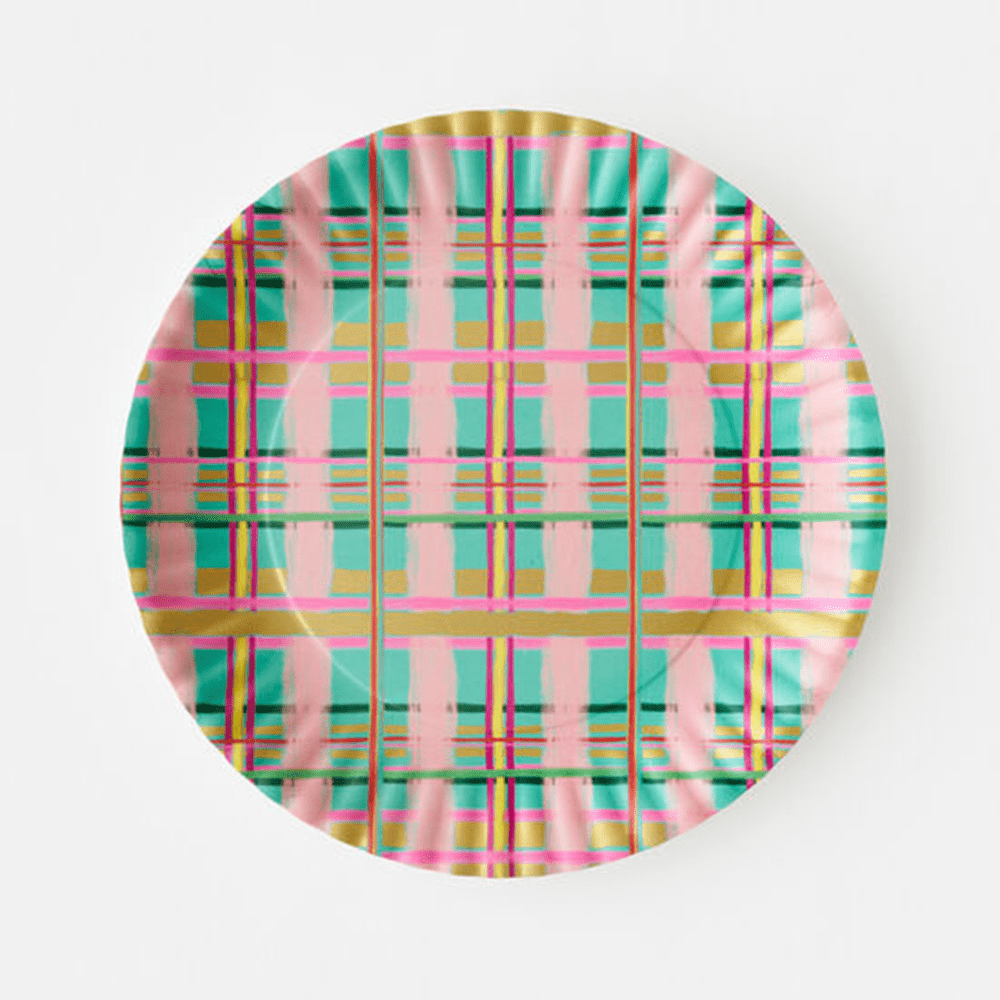 Vintage Christmas Plaid Melamine Platter, Shop Sweet Lulu