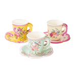Vintage Paper Teacup & Saucer Set, Shop Sweet Lulu