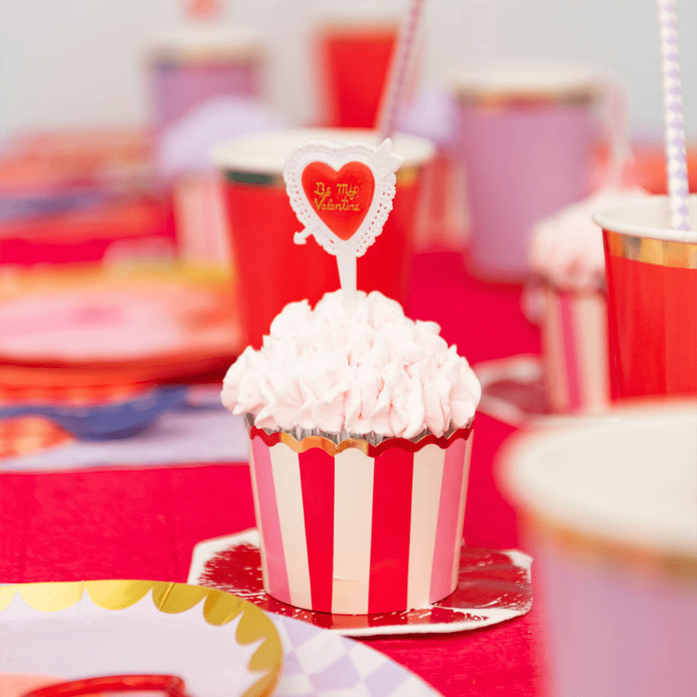 Vintage Style Valentine's Day Cupcake Picks - 2 Style Options, Shop Sweet Lulu