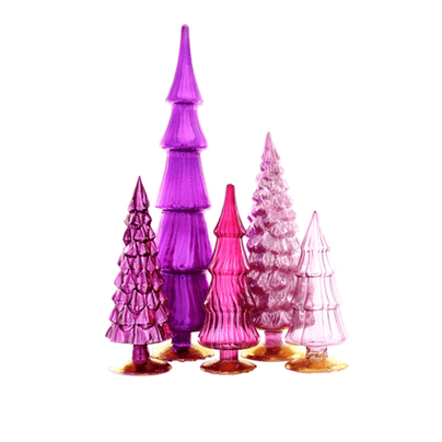 Violet Hue Glass Trees - Set of Five, Shop Sweet Lulu