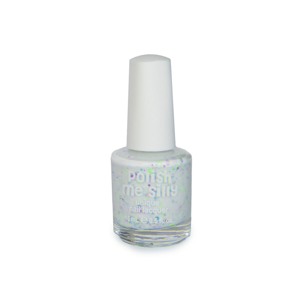 White Neon Glitter Nail Polish - Chit Chat, Shop Sweet Lulu