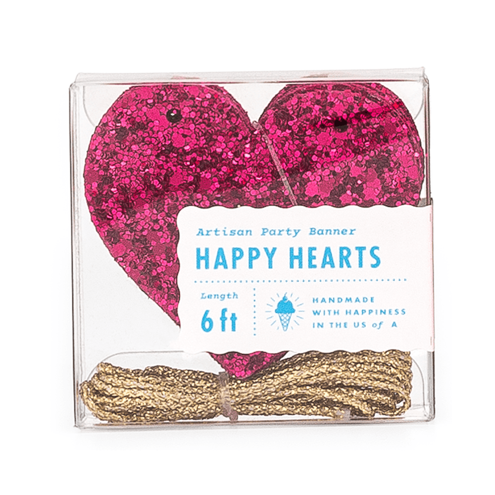 Wildberry Heart Glitter Banner, Shop Sweet Lulu