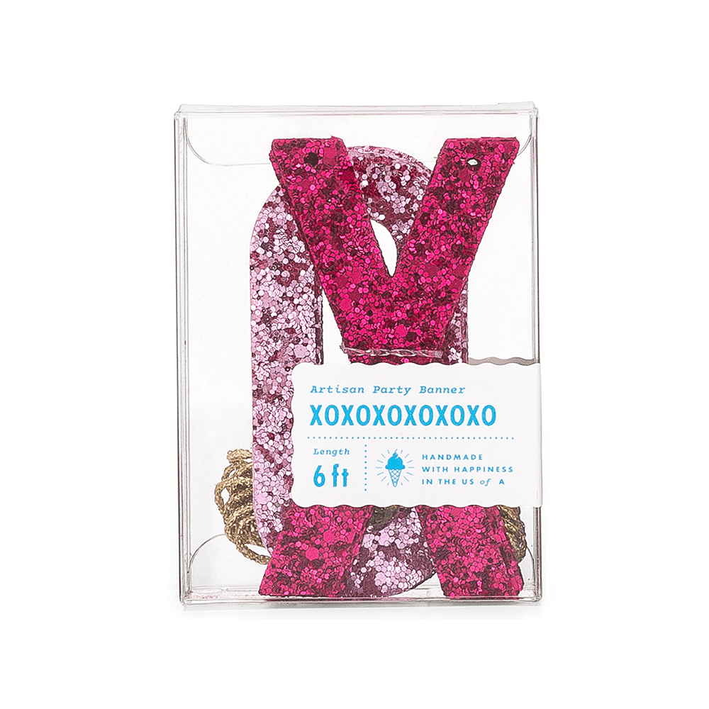 Wildberry & Pink XOXO Artisan Banner, Shop Sweet Lulu