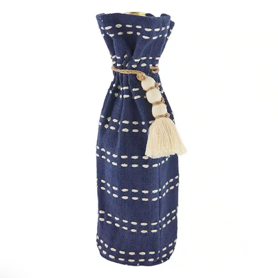 Wine Bag - Blue Stripe, Shop Sweet Lulu