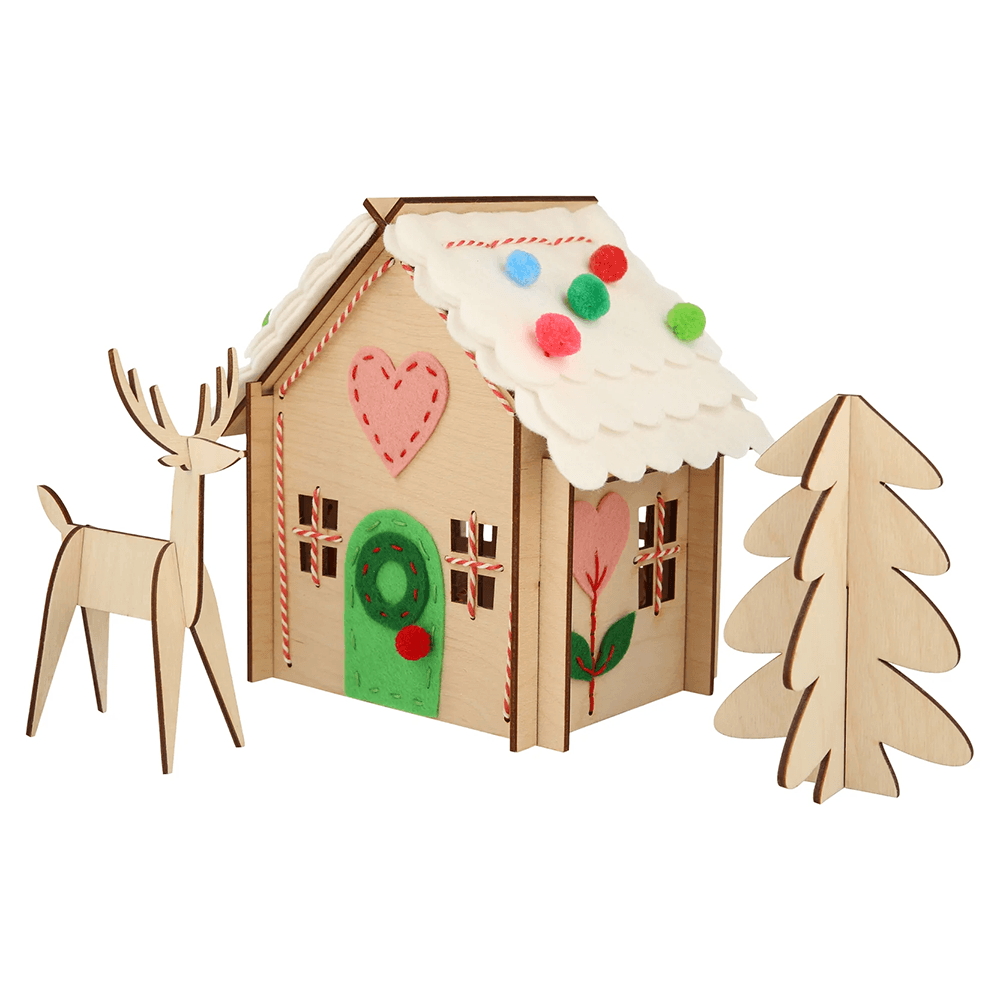 Wooden Embroidery Gingerbread House Kit, Shop Sweet Lulu