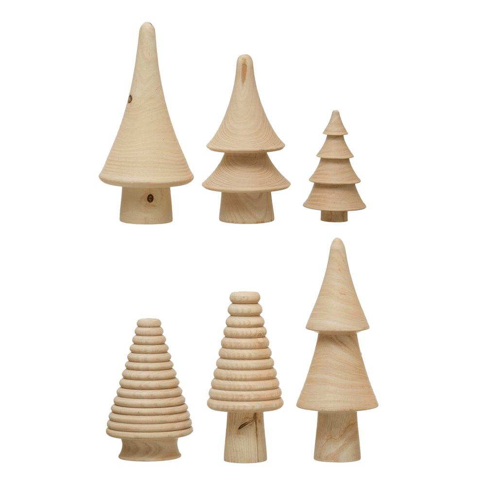 Wooden Trees - Set of 6, Shop Sweet Lulu