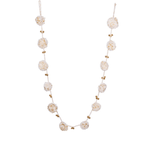 Wool Pom Pom Garland w/ Jingle Bells - White & Gold, Shop Sweet Lulu