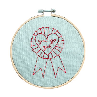 You Go Girl DIY Embroidery Kit, Shop Sweet Lulu