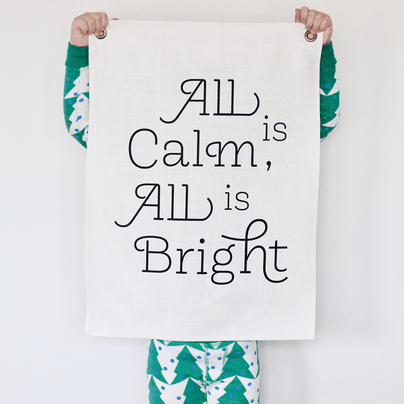 "All is Calm" Holiday Banner, Shop Sweet Lulu