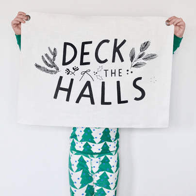 "Deck the Halls" Holiday Banner, Shop Sweet Lulu