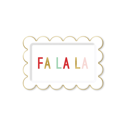 "FA LA LA" Scallop Plates, Shop Sweet Lulu