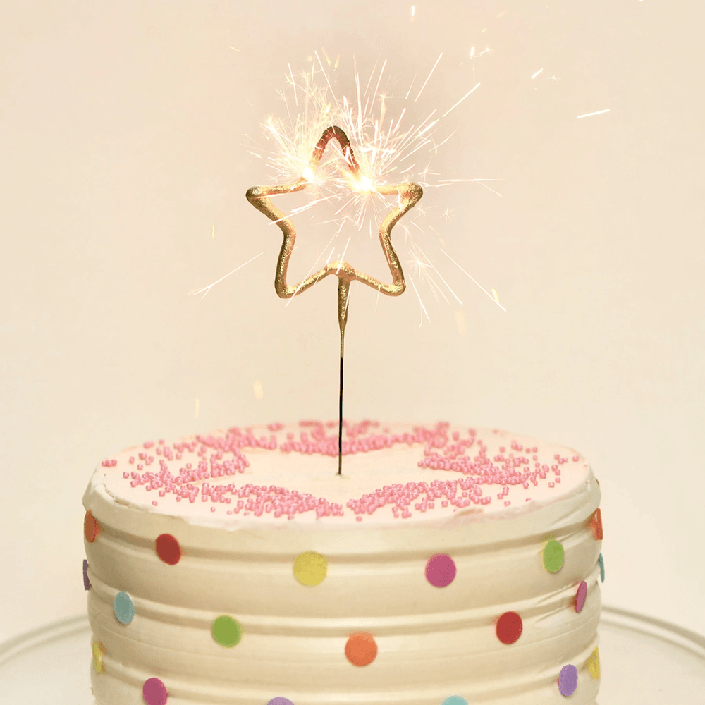 "Happy Birthday" Big Golden Sparkler Wand, Shop Sweet Lulu