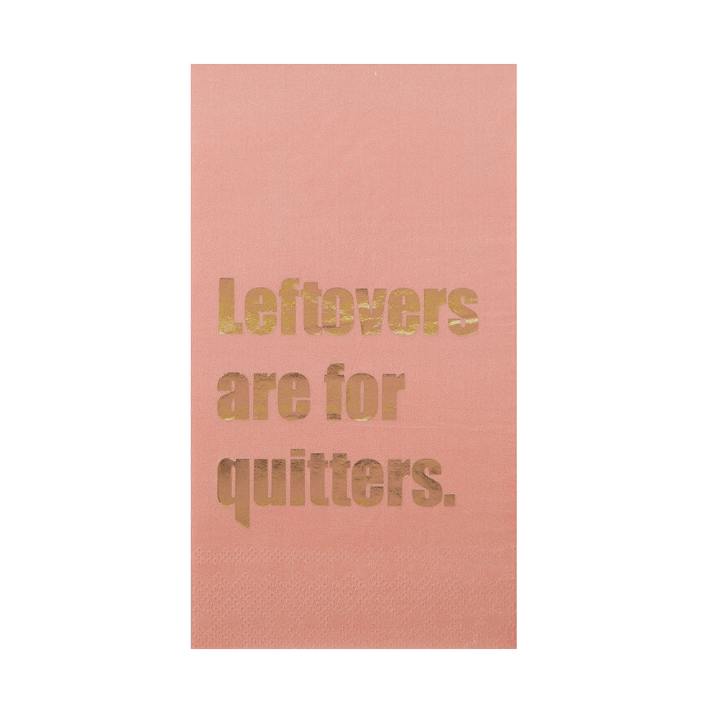"Leftovers are for Quitters" Guest Napkins, Shop Sweet Lulu