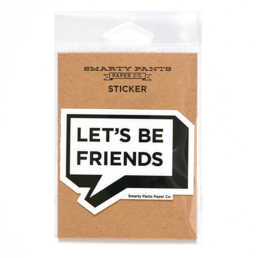 "Let's Be Friends" Sticker, Shop Sweet Lulu