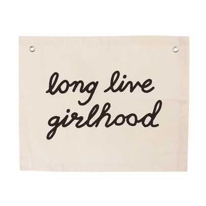 "Long Live Girlhood" Wall Hanging - Natural, Shop Sweet Lulu