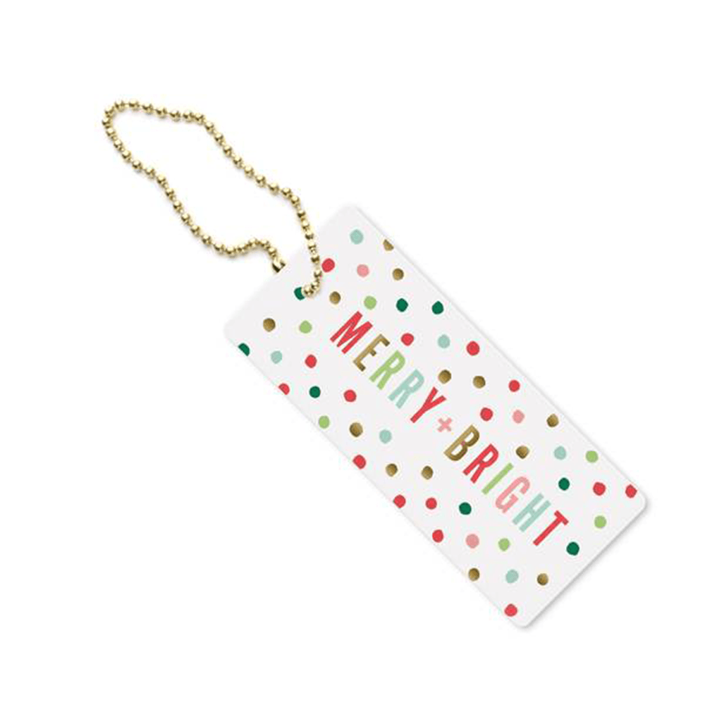 "Merry + Bright" Gift Tag, Shop Sweet Lulu