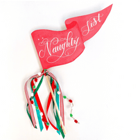"Naughty List" Party Pennant, Shop Sweet Lulu