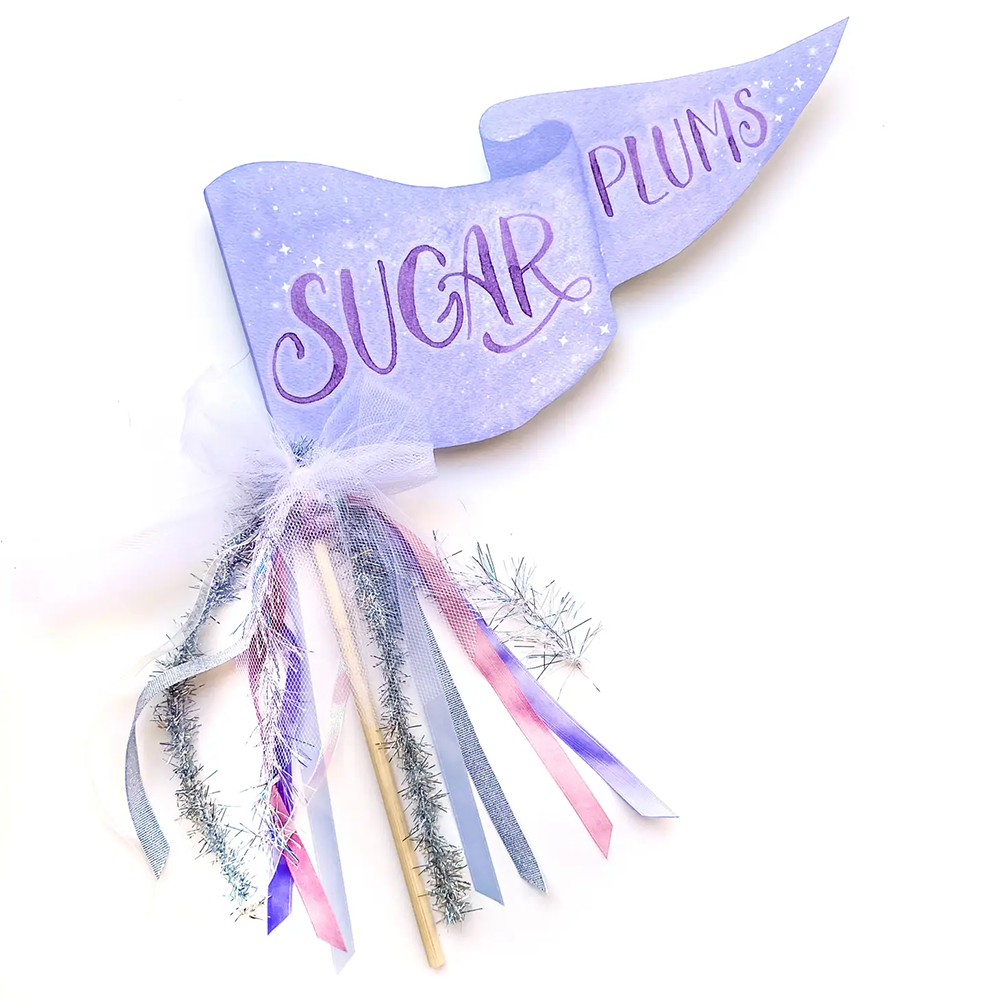 "Sugar Plums" Holiday Party Pennant, Shop Sweet Lulu