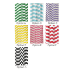Rugby Striped Paper Straws, 7 Color Options, Shop Sweet Lulu