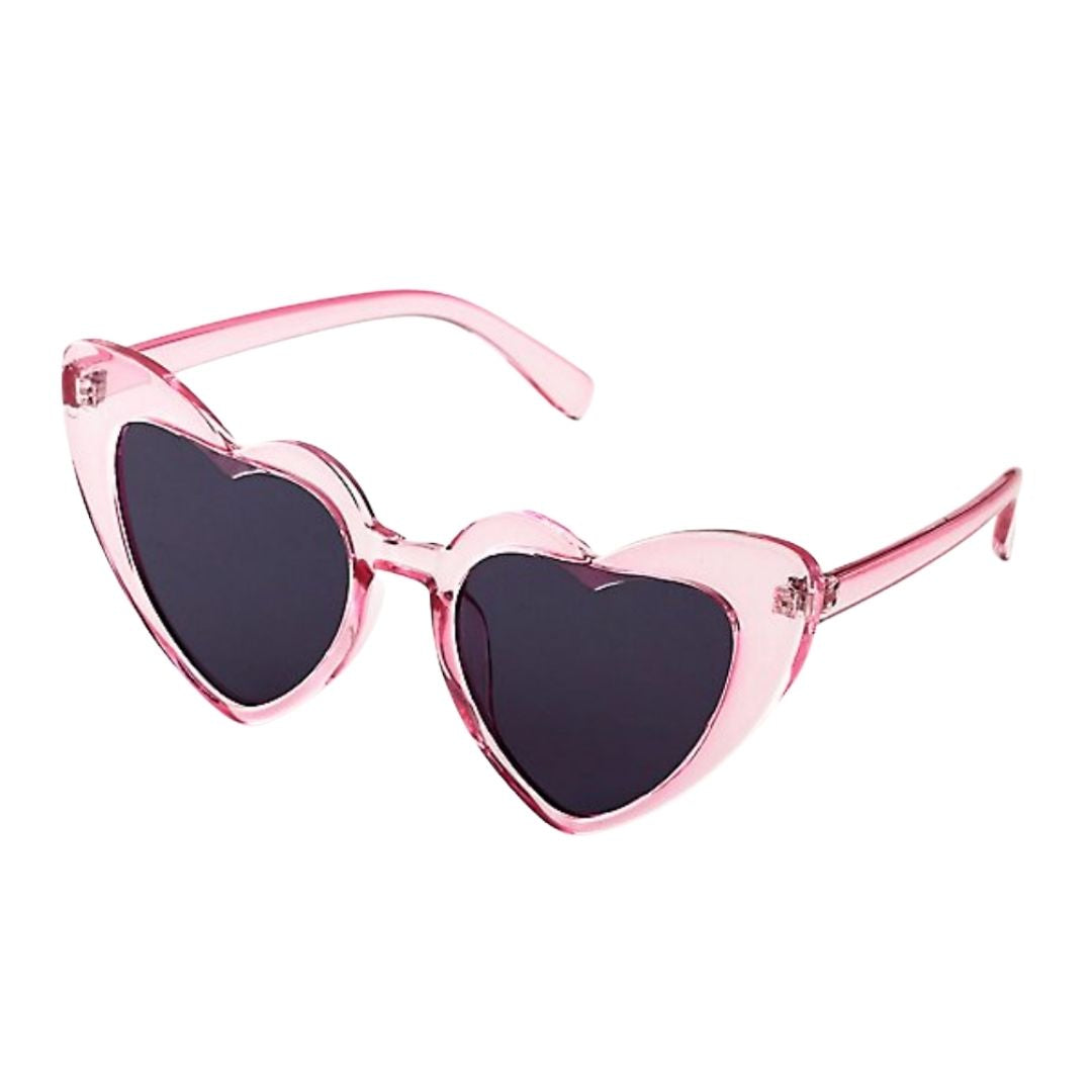 Retro Heart Sunglasses - Pink