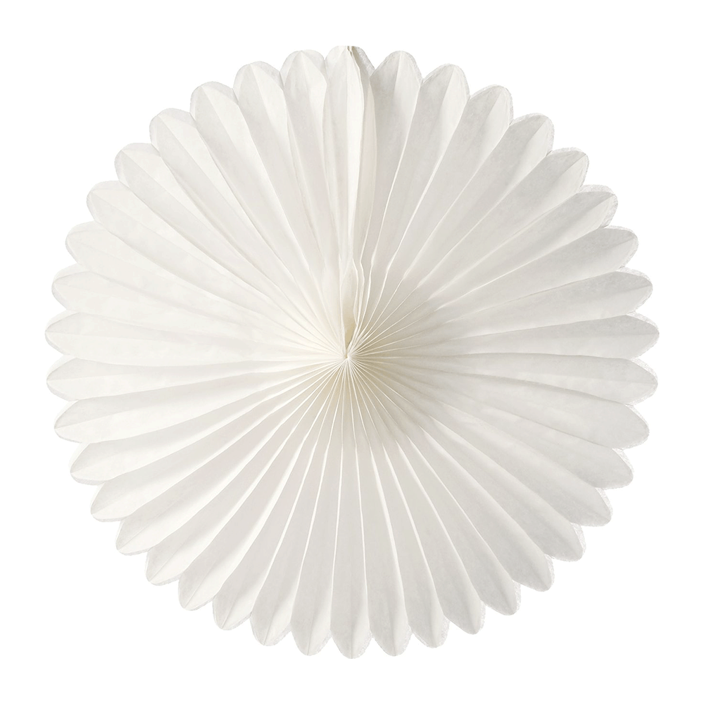 White Paper Fans, 5 Sizes