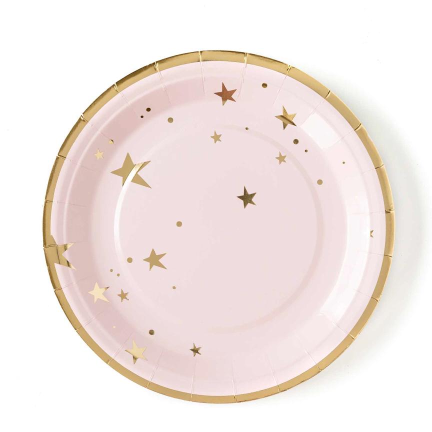 My Mind's Eye Baby Pink Star Plates