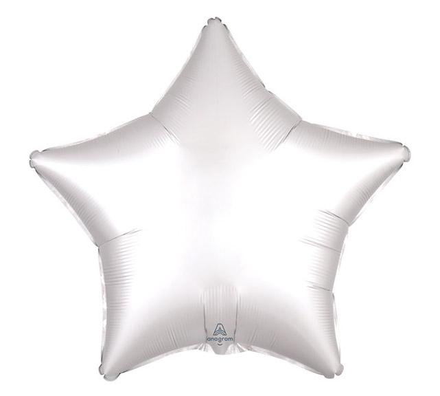 19" Satin Luxe White Star Balloon
