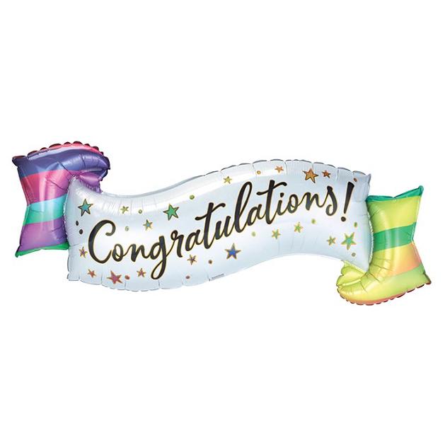 40" Congratulations Banner Balloon