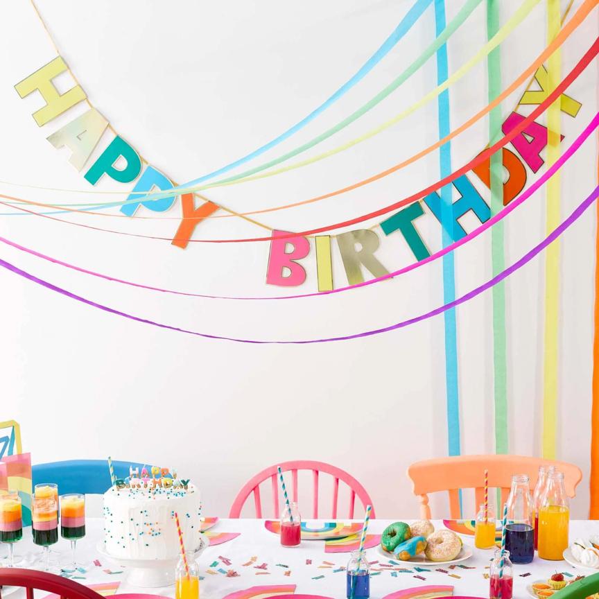 Birthday Brights Party Streamers