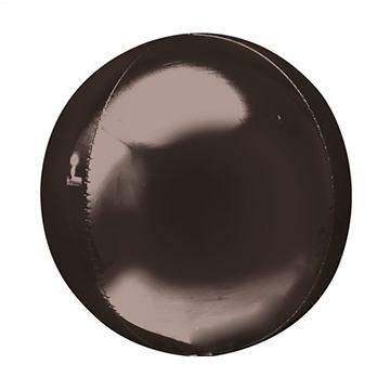 16" Black Mylar Balloon Orbz