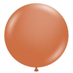 17" Round Balloon, Burnt Orange