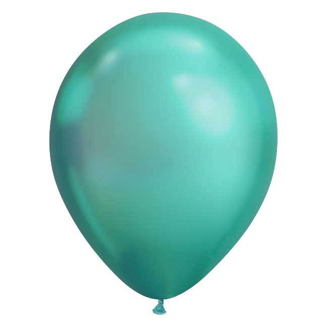 11" Latex Balloon, Chrome Green