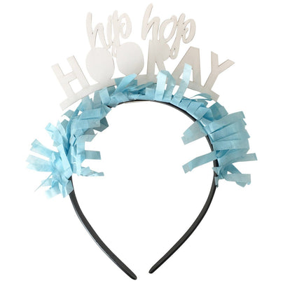 Hip Hop Hooray Headband in Light Blue available at Shop Sweet Lulu