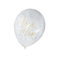 Mr. & Mrs. Gold Wedding Balloons - Shop Sweet Lulu