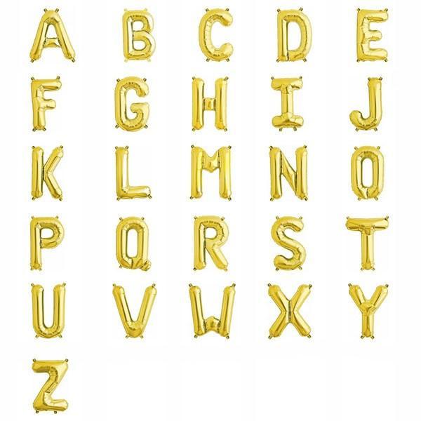 32.5" Gold Foil Letter Balloon available at Shop Sweet Lulu