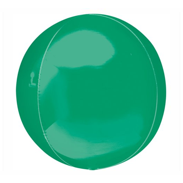16" Green Mylar Balloon Orbz