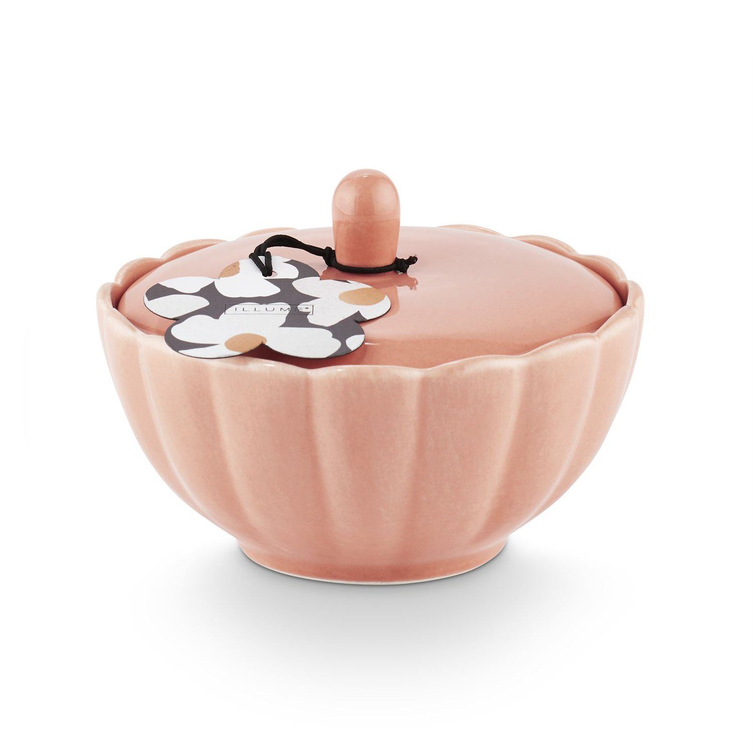 Groovy Kind of Love Pink Ceramic Candle with Lid