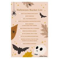 Halloween Bucket List - Free Printable - Shop Sweet Lulu