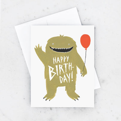 Birthday Monster Card, Shop Sweet Lulu