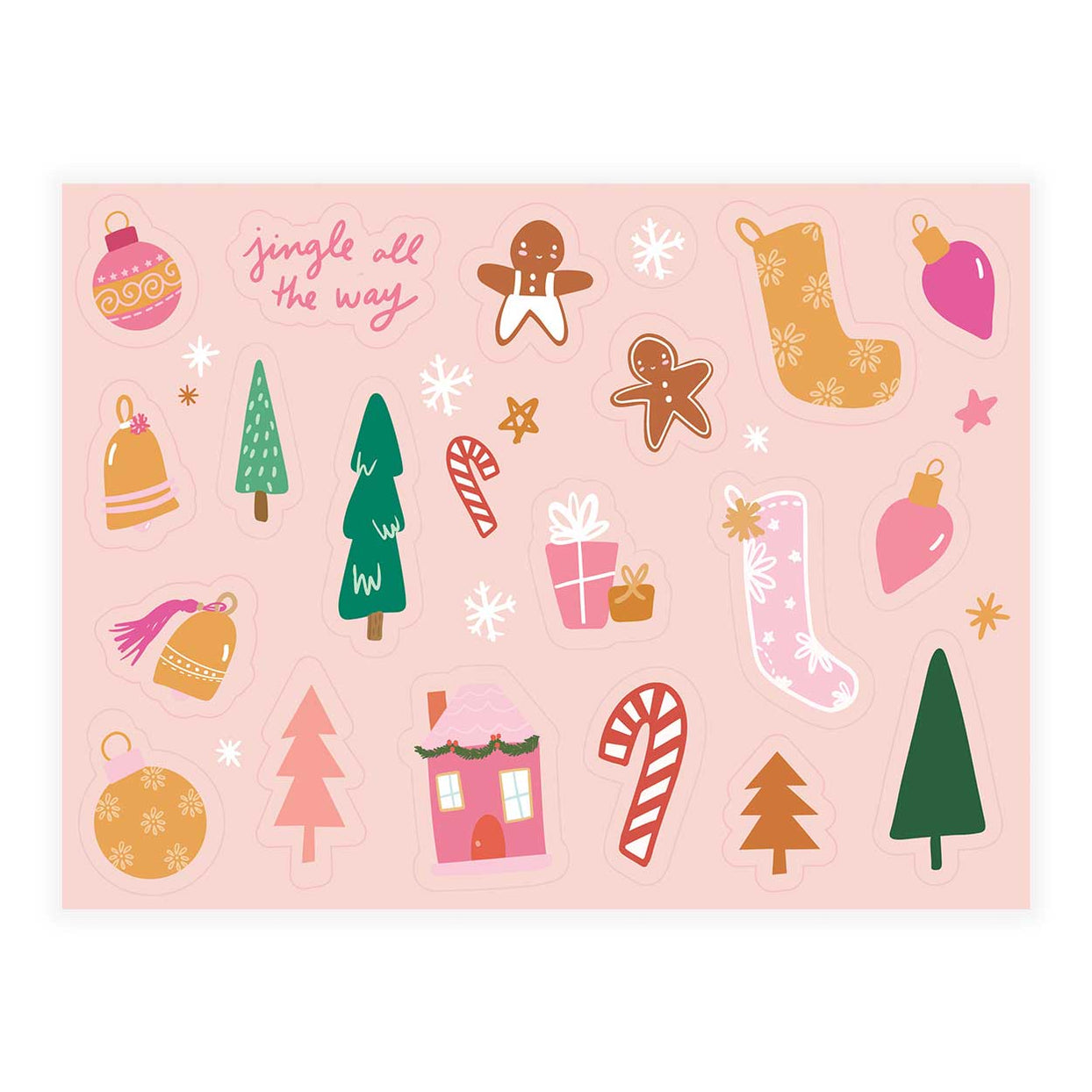 Jingle All the Way Sticker Set