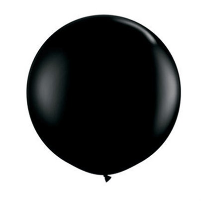 36" Round Balloon, Black