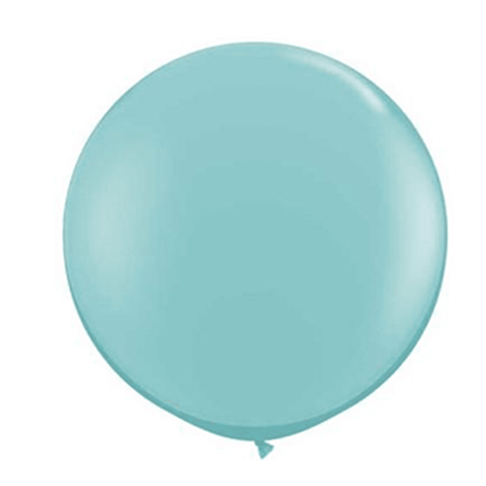 3 Foot Round Balloon, Caribbean Blue, Jollity Co.