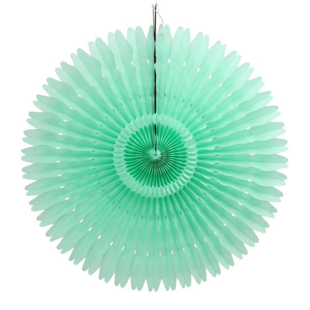 Mint Paper Fans, 5 Sizes