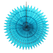 Turquoise Paper Fans, 5 Sizes - Shop Sweet Lulu
